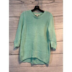 Forever21 Light Green Knit Sweater With Cable Detail Size M